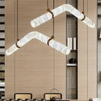 Luste Alabaster Closed-loop Pendant Light Chandelier