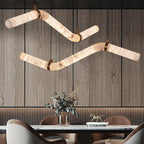 Utalyra Curved Alabaster Pendant Light
