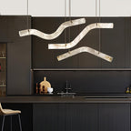 Utalyra Curved Alabaster Pendant Light
