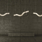Utalyra Curved Alabaster Pendant Light