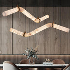 Luste Alabaster Closed-loop Pendant Light Chandelier