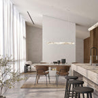 Utalyra Curved Alabaster Pendant Light