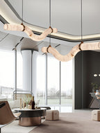 Luste Alabaster Closed-loop Pendant Light Chandelier