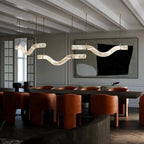 Utalyra Curved Alabaster Pendant Light