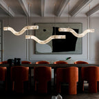 Utalyra Curved Alabaster Pendant Light