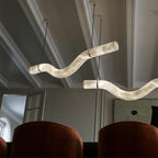 Luste Alabaster Closed-loop Pendant Light Chandelier