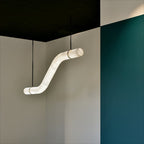 Utalyra Curved Alabaster Pendant Light