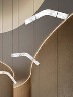 Utalyra Curved Alabaster Pendant Light