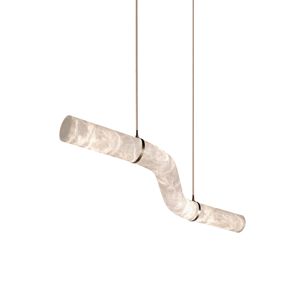 Utalyra Curved Alabaster Pendant Light