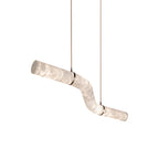 Utalyra Curved Alabaster Pendant Light