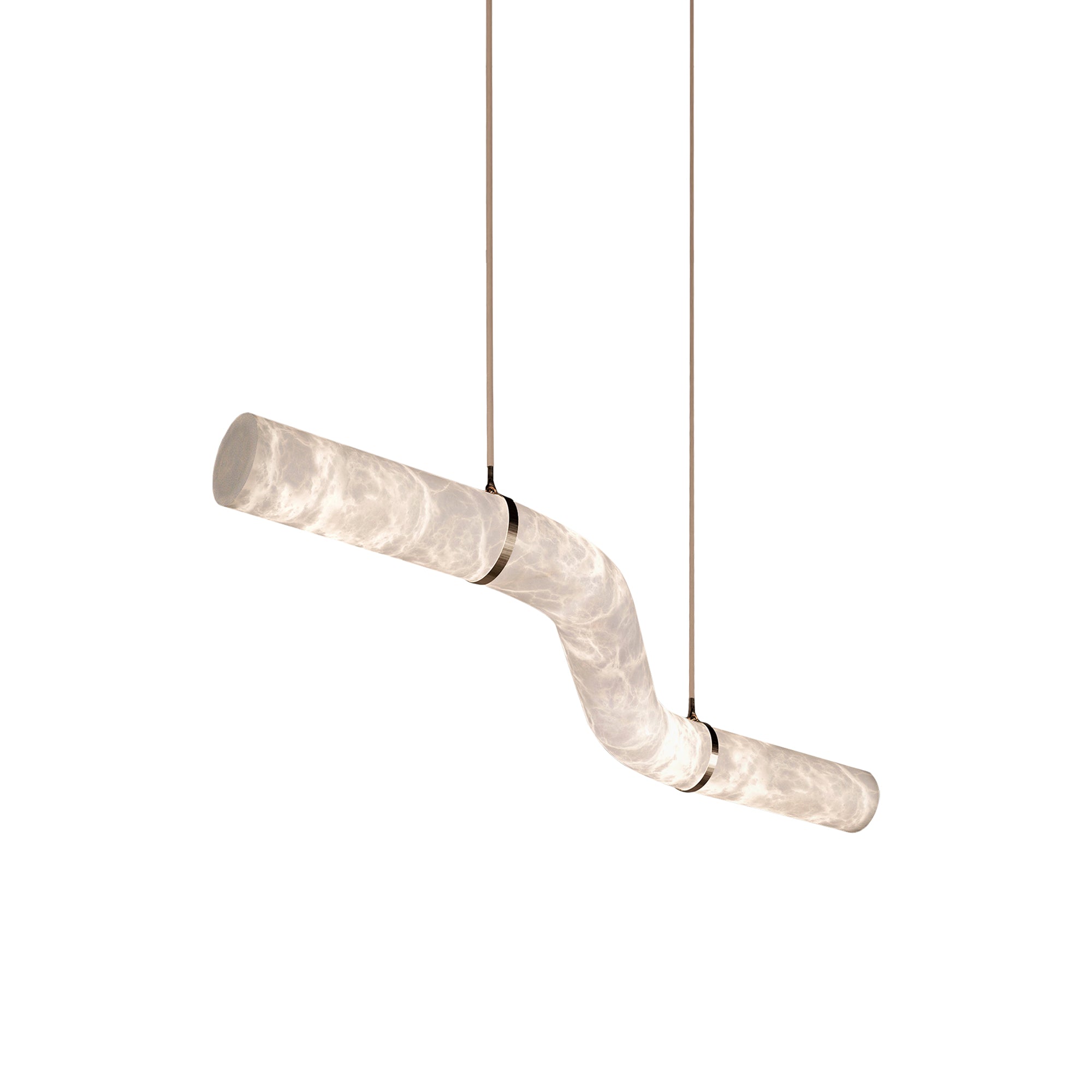 Utalyra Curved Alabaster Pendant Light