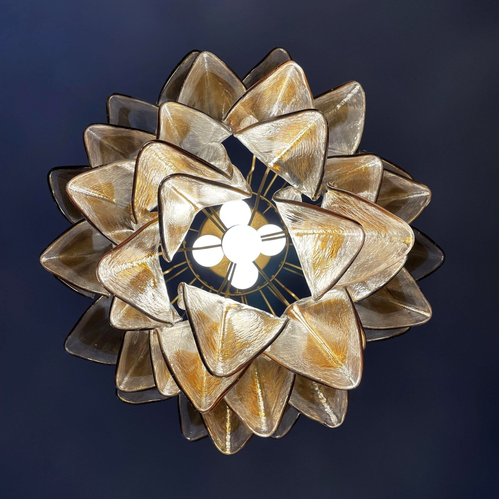 Aurora Chandelier Isabella Gold Petal Layered