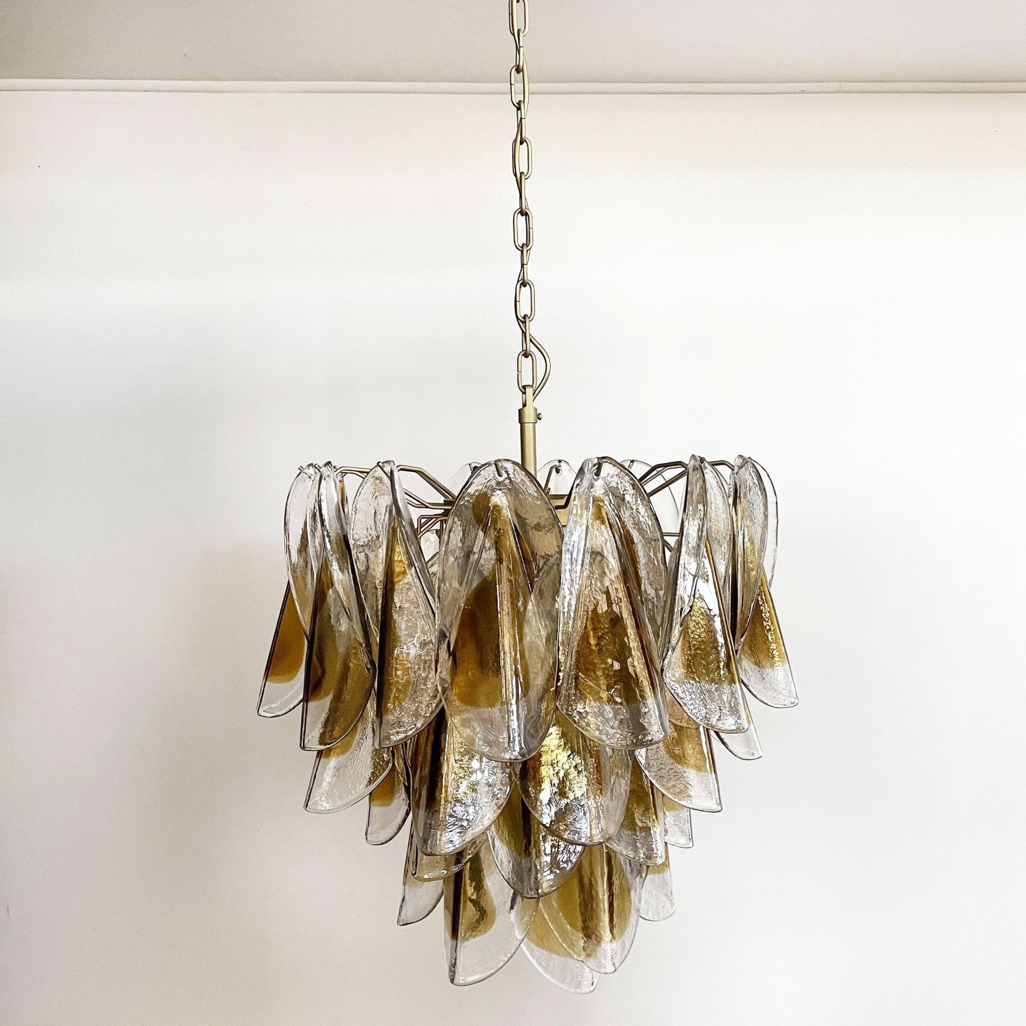 Aurora Chandelier Isabella Gold Petal Layered