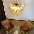 Aurora Chandelier Isabella Gold Petal Layered