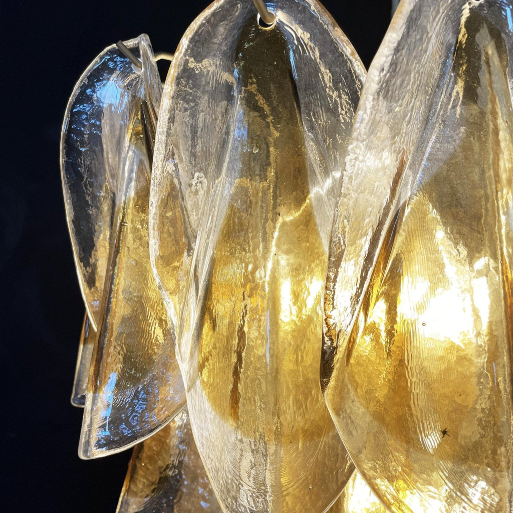 Aurora Chandelier Isabella Gold Petal Layered