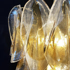 Aurora Chandelier Isabella Gold Petal Layered