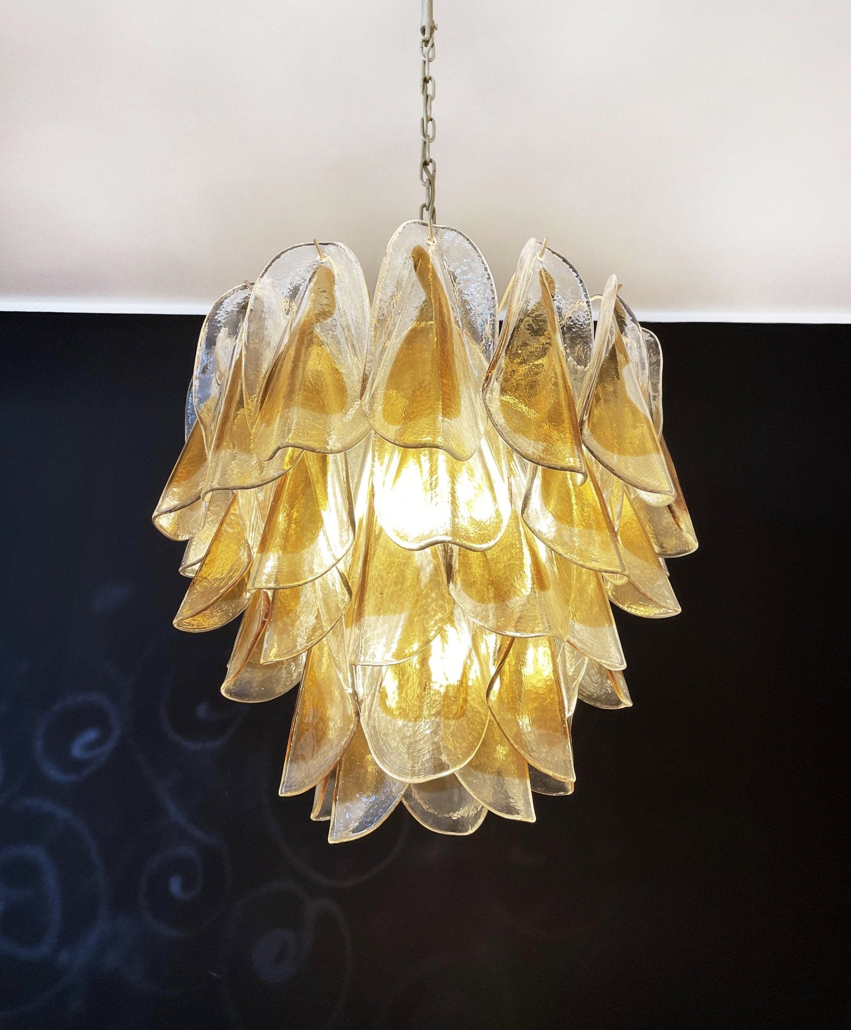 Aurora Chandelier Isabella Gold Petal Layered