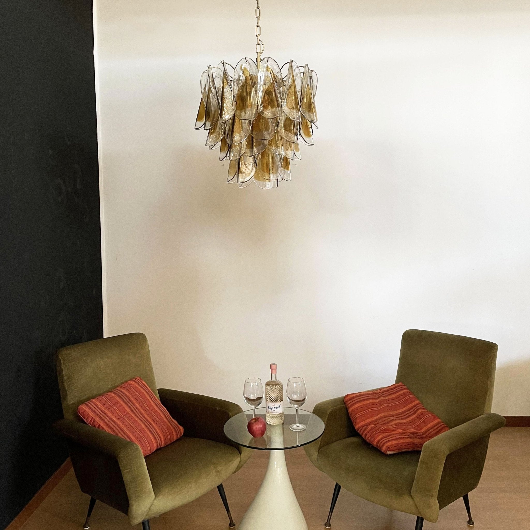 Aurora Chandelier Isabella Gold Petal Layered