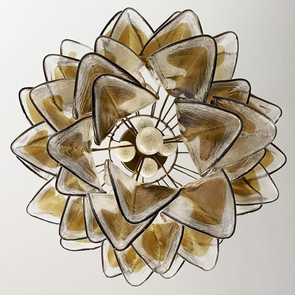 Aurora Chandelier Isabella Gold Petal Layered