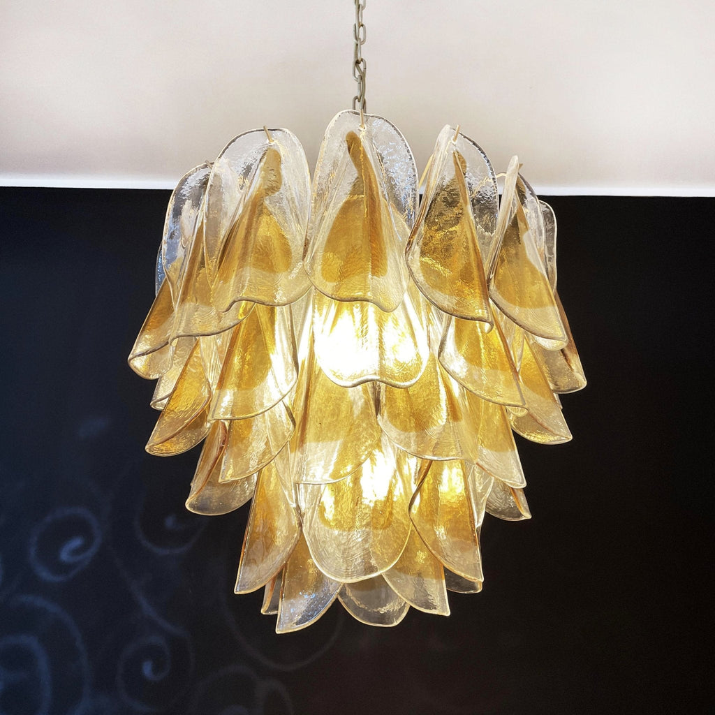 Aurora Chandelier Isabella Gold Petal Layered