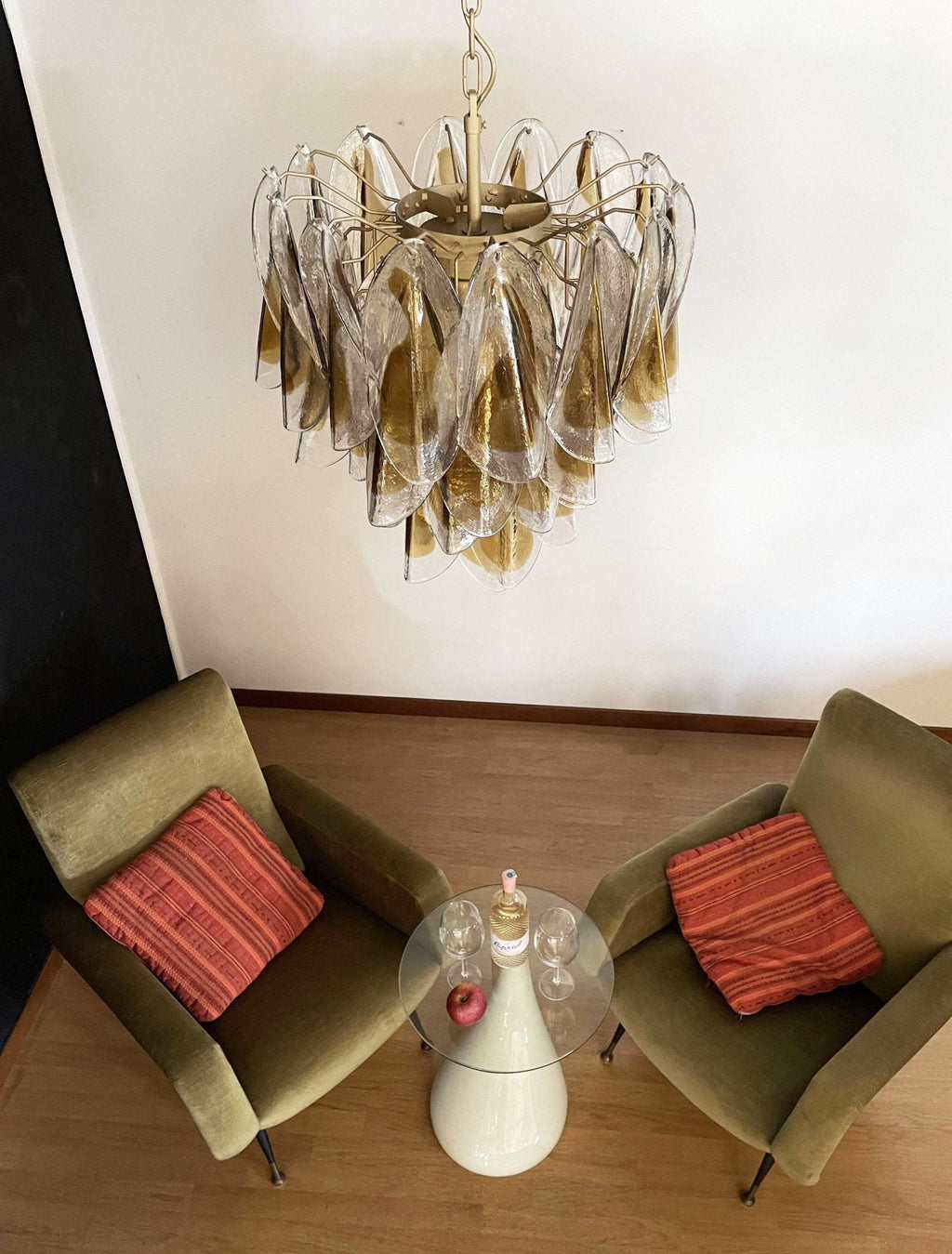 Aurora Chandelier Isabella Gold Petal Layered