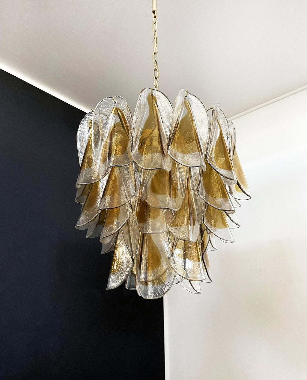 Aurora Chandelier Isabella Gold Petal Layered