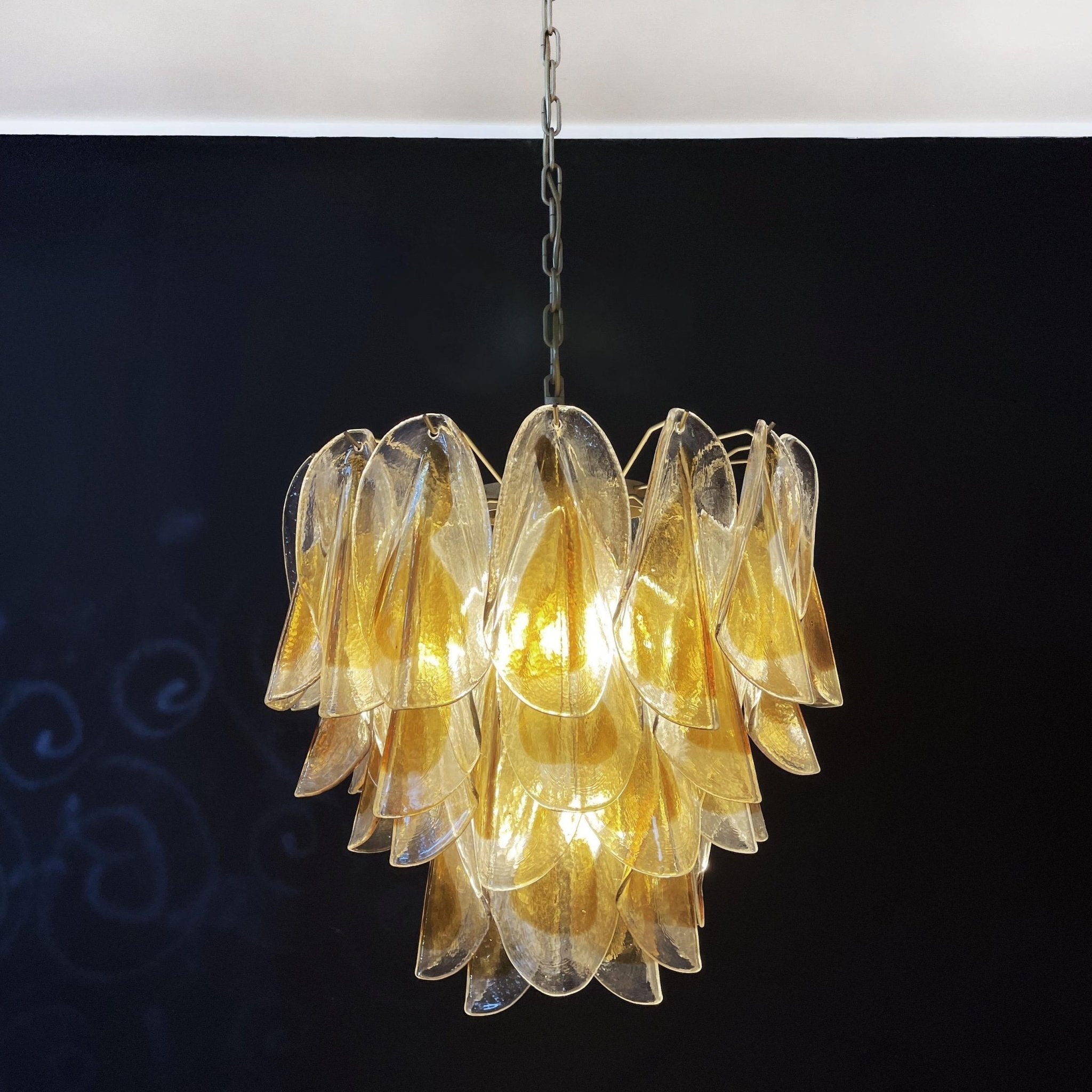 Aurora Chandelier Isabella Gold Petal Layered