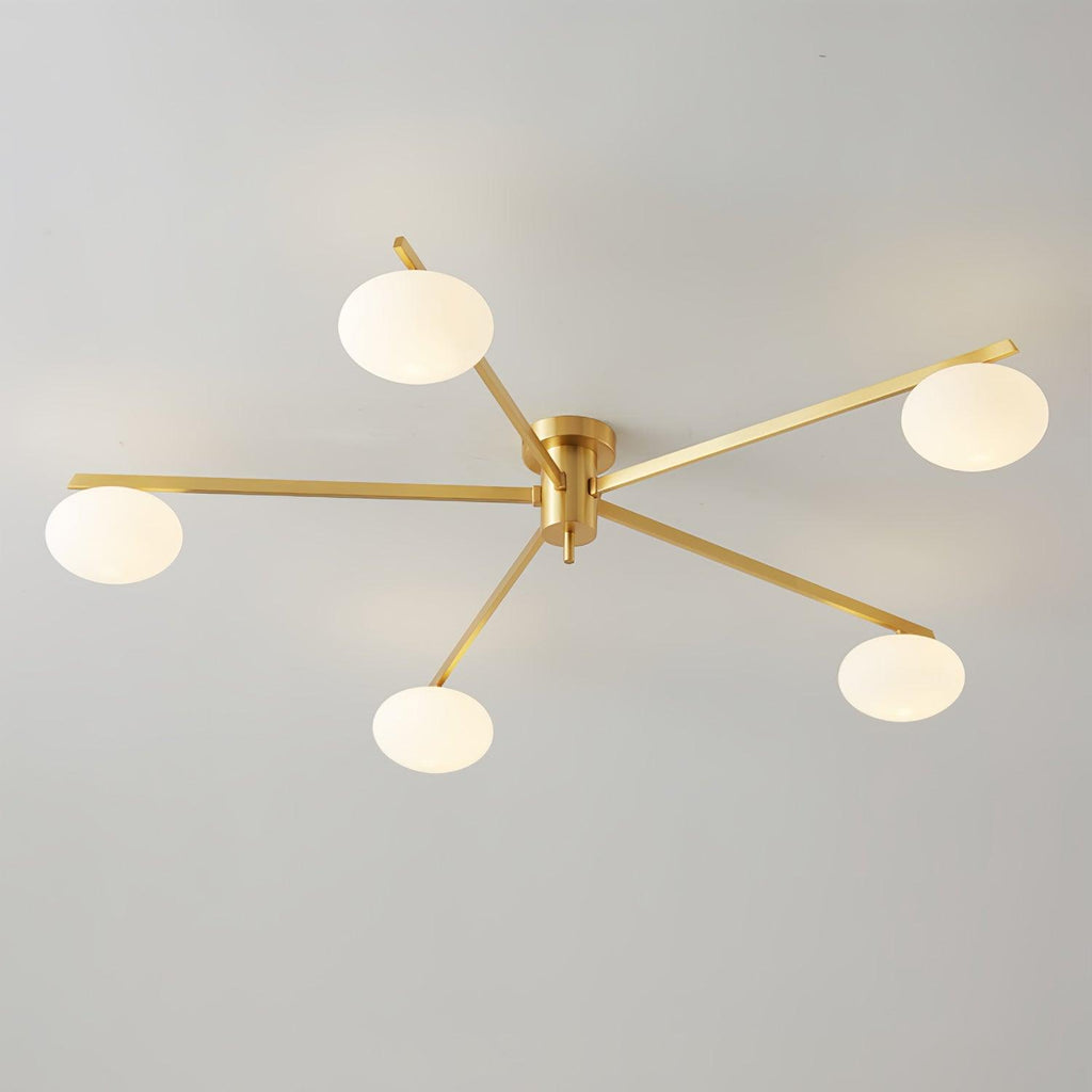 Jania Modern Glass Black Ceiling Light