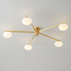 Jania Modern Glass Black Ceiling Light