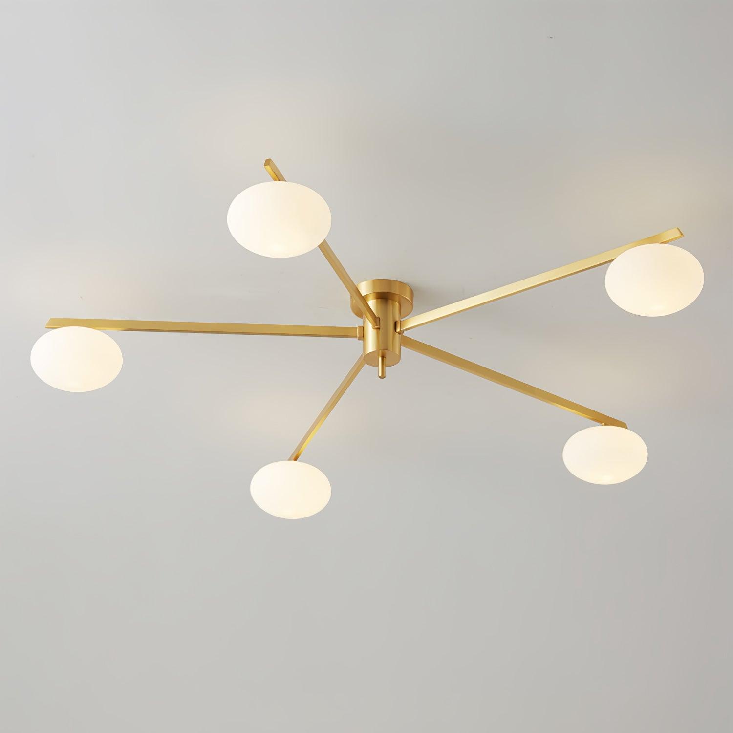 Jania Modern Glass Black Ceiling Light