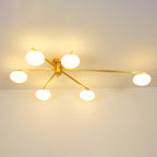 Jania Modern Glass Black Ceiling Light