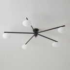 Jania Modern Glass Black Ceiling Light