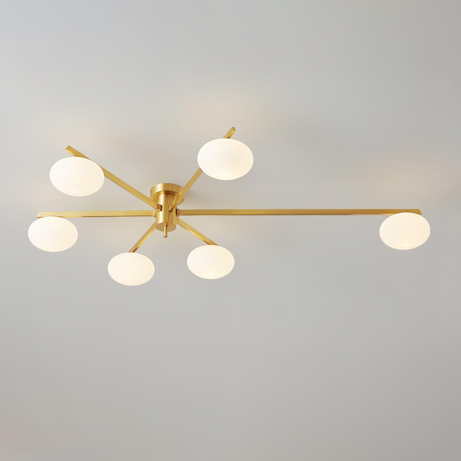 Jania Modern Glass Black Ceiling Light