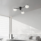 Jania Modern Glass Black Ceiling Light