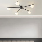 Jania Modern Glass Black Ceiling Light