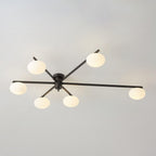Jania Modern Glass Black Ceiling Light