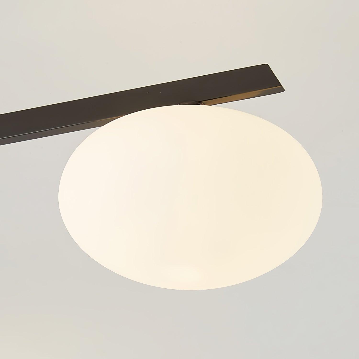 Jania Modern Glass Black Ceiling Light