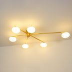 Jania Modern Glass Black Ceiling Light
