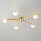 Jania Modern Glass Black Ceiling Light