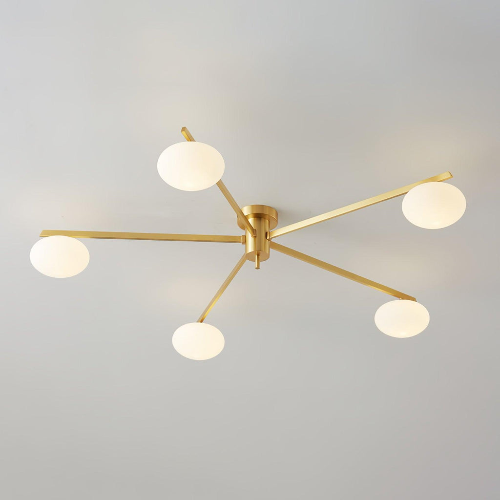 Jania Modern Glass Black Ceiling Light