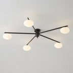Jania Modern Glass Black Ceiling Light