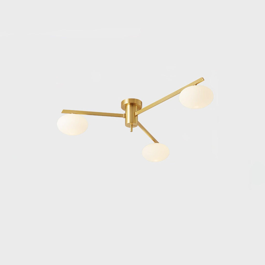 Jania Modern Glass Black Ceiling Light