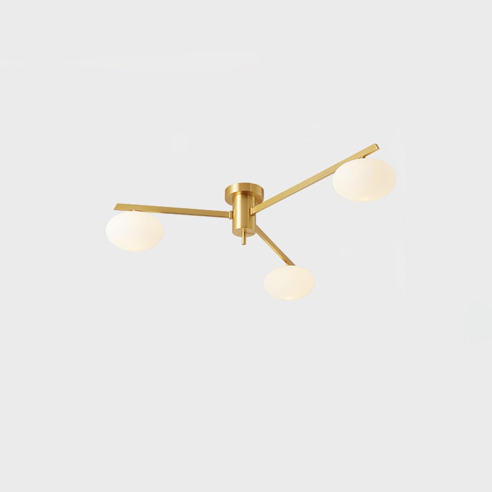 Jania Modern Glass Black Ceiling Light