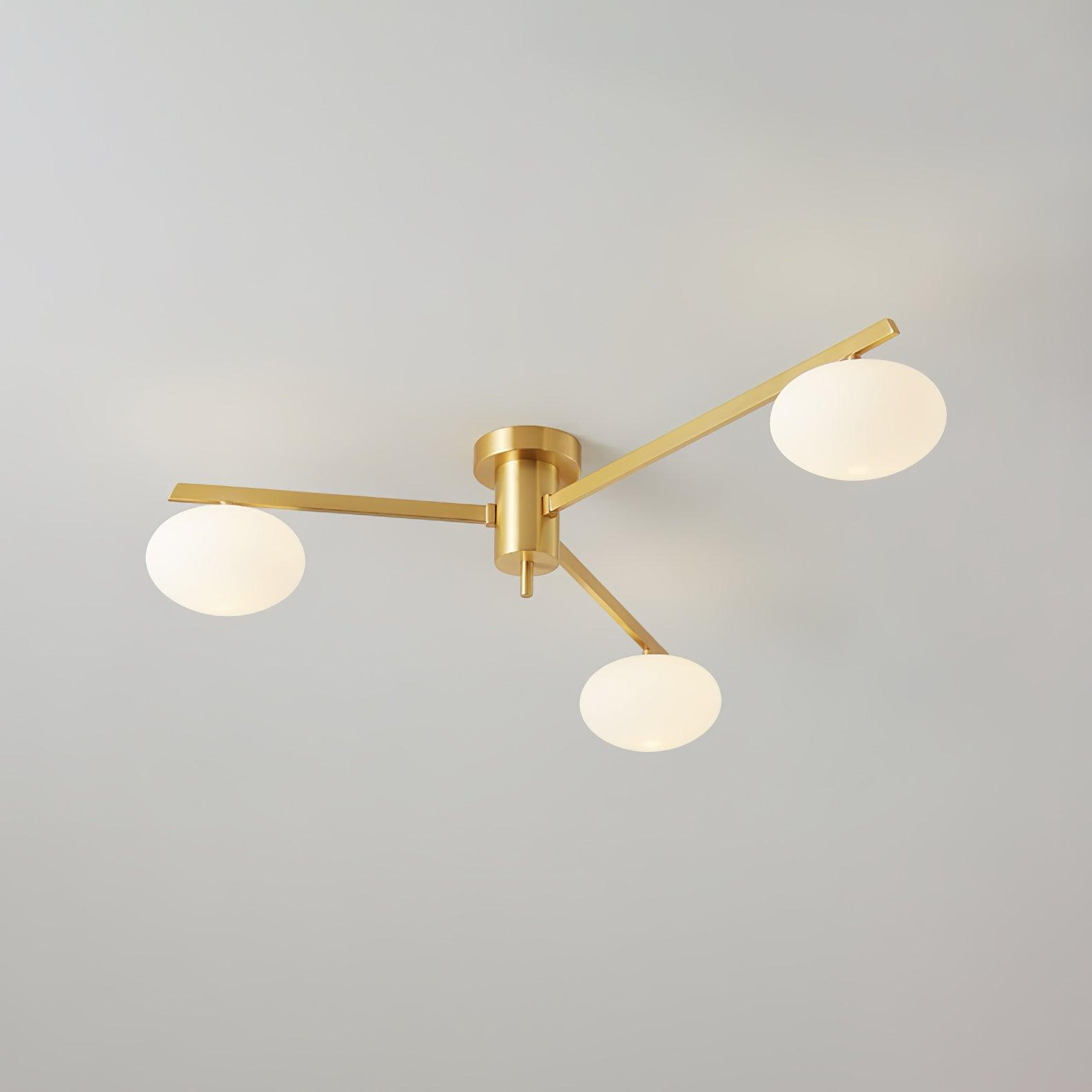 Jania Modern Glass Black Ceiling Light
