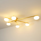 Jania Modern Glass Black Ceiling Light