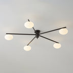 Jania Modern Glass Black Ceiling Light