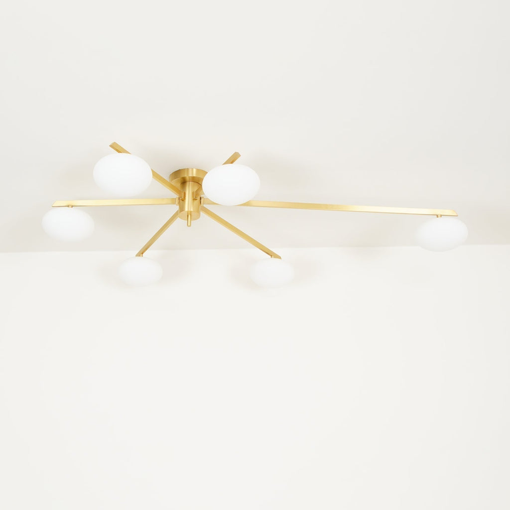 Jania Modern Glass Black Ceiling Light