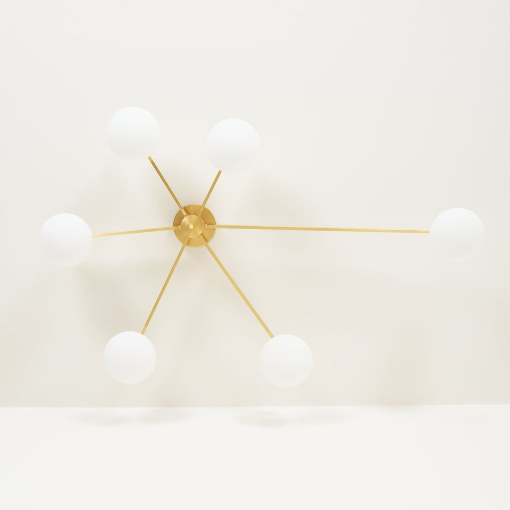 Jania Modern Glass Black Ceiling Light