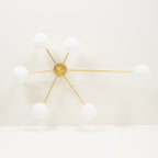 Jania Modern Glass Black Ceiling Light