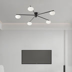Jania Modern Glass Black Ceiling Light